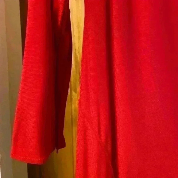 Leena By Mac Duggal Long Sleeve Cowl Back Red Jersey Gown 25929-New - Picture 6 of 16